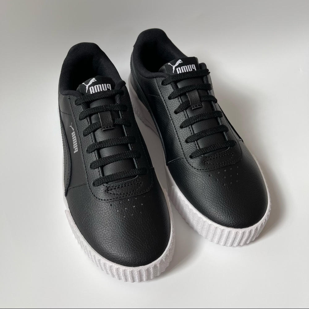 Black Puma Carina Leather Women’s Sneakers
